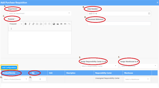 Purchase Requisition