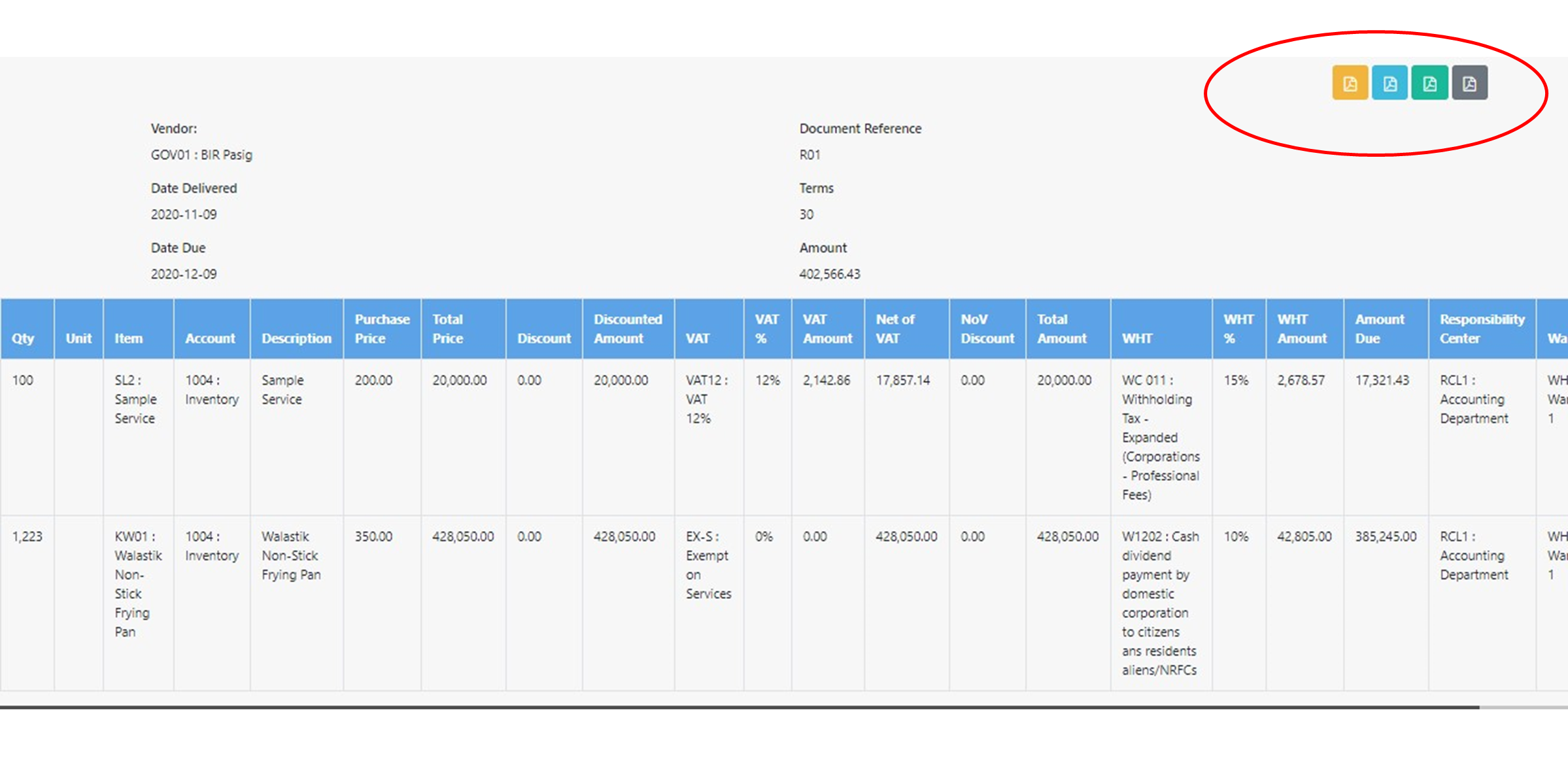 Purchases – Other Payables - Accubooks Plus Docs